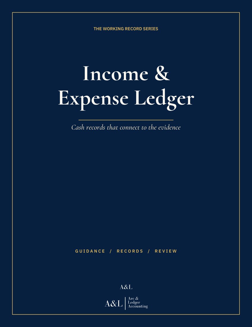 Income & Expense Ledger front cover