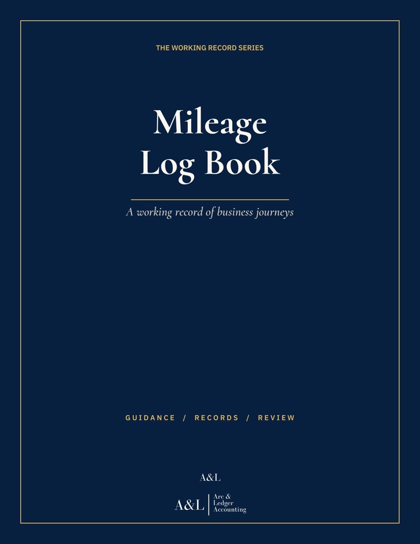 Mileage Log Book front cover